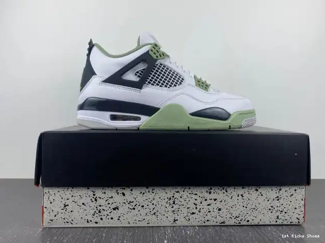 1st Kicks Air Jordan 4 Seafoam WMNS AQ9129-103 0523